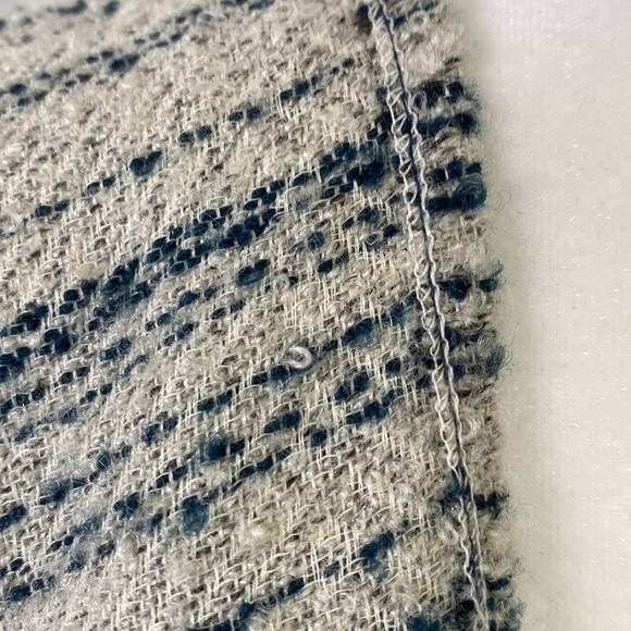 Lucky Brand Striped Kimono Poncho Sweater Wrap Ombre Open Front Fringe Hem Boho - Picture 3 of 14